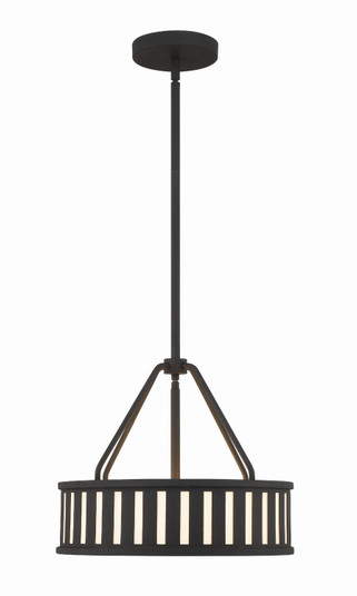 Kendal Three Light Pendant in Black Forged (60|KEN-8303-BF)