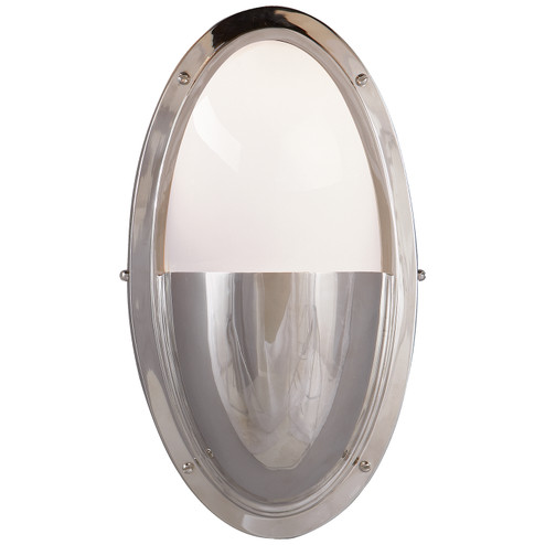 Pelham One Light Wall Sconce in Polished Nickel (268|TOB 2209PN-WG)