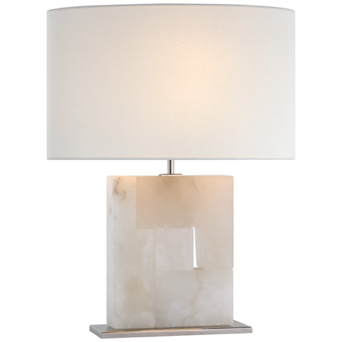 Ashlar LED Table Lamp in Alabaster and Polished Nickel (268|S 3925ALB/PN-L)