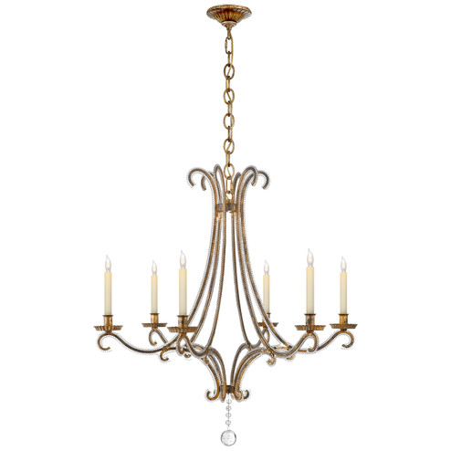 Oslo Six Light Chandelier in Gilded Iron (268|CHC 1550GI-CG)