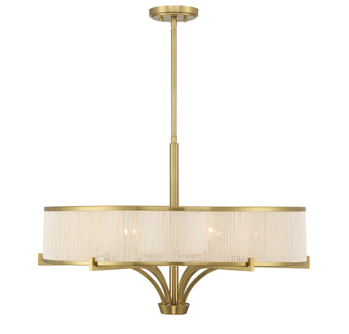 Wynwood Six Light Chandelier in Warm Brass (51|1-7752-6-322) Wynwood Six Light Chandelier in Warm Brass (51|1-7752-6-322)