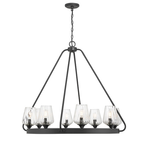 Carlton Four Light Chandelier in Matte Black (51|1-3392-4-89)