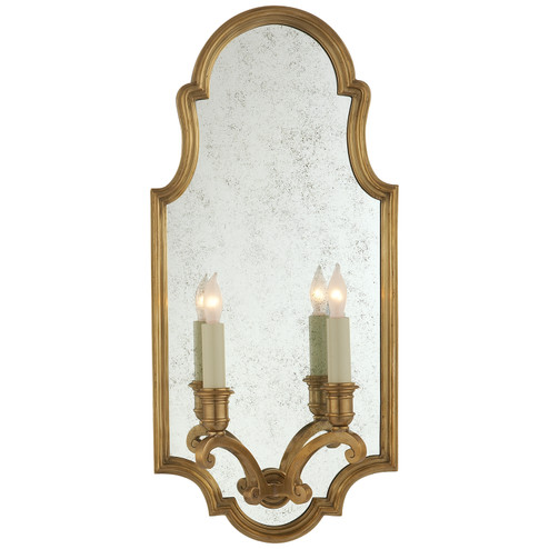 Sussex Two Light Wall Sconce in Antique-Burnished Brass (268|CHD 1184AB)