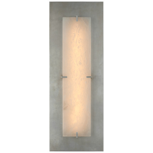 Dominica LED Wall Sconce in Burnished Silver Leaf and Alabaster (268|ARN 2923BSL/ALB)