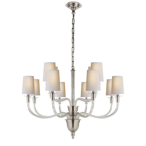 Vivian 12 Light Chandelier in Hand-Rubbed Antique Brass (268|TOB 5033HAB-L)