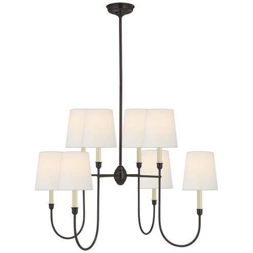 Vendome Eight Light Chandelier in Bronze (268|TOB 5008BZ-L)