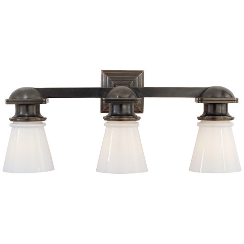 Ny Subway Three Light Wall Sconce in Bronze (268|SL 2153BZ-WG)
