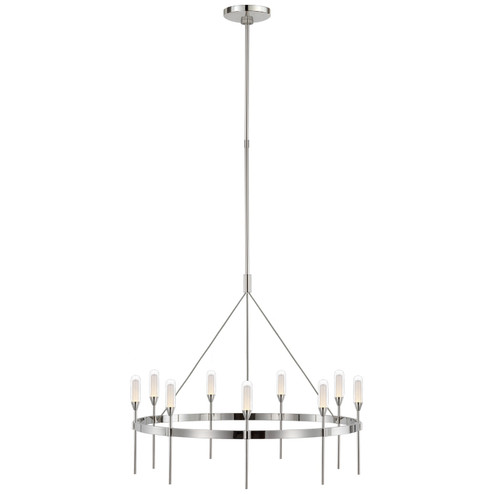 Overture LED Chandelier in Polished Nickel (268|PB 5030PN-CG)