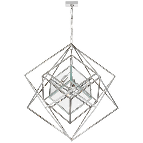 Cubist LED Chandelier in Polished Nickel (268|KW 5021PN-CG)