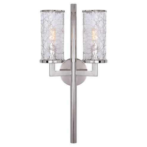 Liaison Two Light Wall Sconce in Polished Nickel (268|KW 2201PN-CRG)