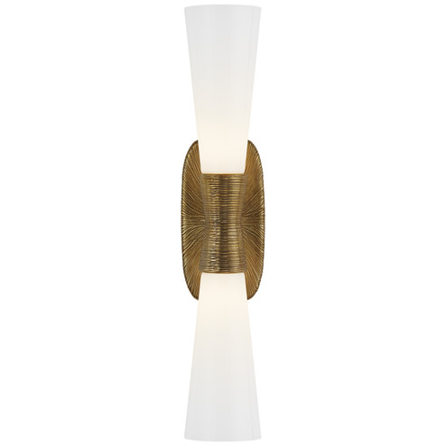 Utopia Two Light Bath Sconce in Gild (268|KW 2048G-WG)
