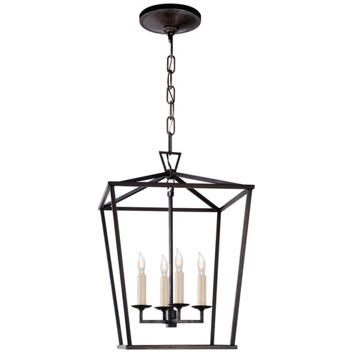 Darlana Four Light Lantern in Aged Iron (268|CHC 2164AI)