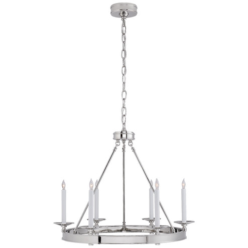 Launceton Six Light Chandelier in Polished Nickel (268|CHC 1600PN)