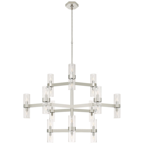 Margita 24 Light Chandelier in Polished Nickel (268|ARN 5272PN-CG)