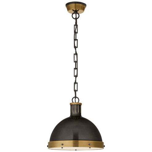 Hicks Two Light Pendant in Bronze with Antique Brass (268|TOB 5069BZ/HAB)