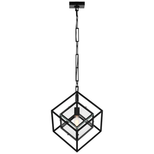 Cubed LED Pendant in Aged Iron (268|KW 5023AI-CG)