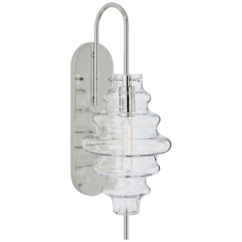 Tableau One Light Wall Sconce in Polished Nickel (268|KW 2270PN-CG)