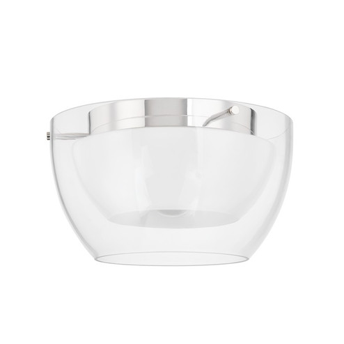 Dutton One Light Flush Mount in Polished Nickel (67|C5114-PN)