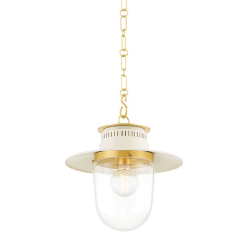 Nori One Light Pendant in Aged Brass/Soft Cream (428|H773701S-AGB/SCR)