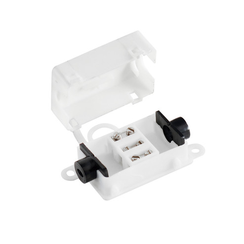 CounterMax 24V Slim Stick Splice Box in Black (16|89833BK)
