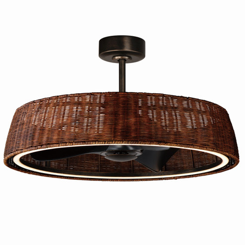 Tulum LED Fandelight in Dark Bronze (16|61014RADBZ)