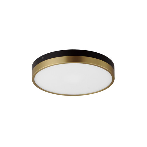 Dapper LED Flush Mount in Black / Antique Brass (16|59702WTBKAB)