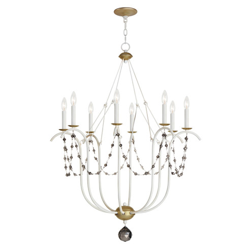 Formosa Eight Light Chandelier in Ecru/Venetian Gold (16|20488ECVG)