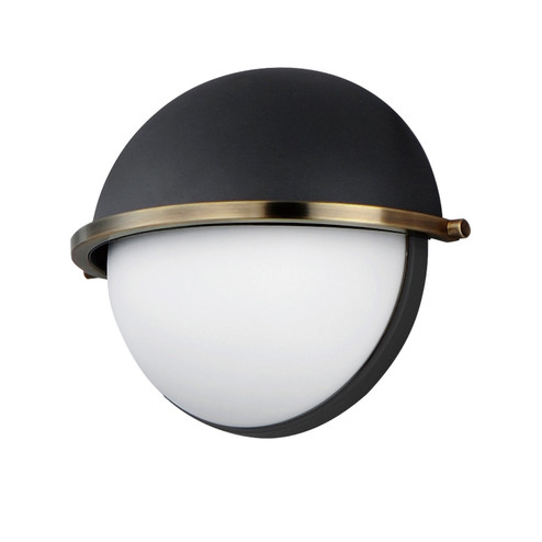 Duke One Light Wall Sconce in Black/Weathered Brass (16|12418SWBKWBR)