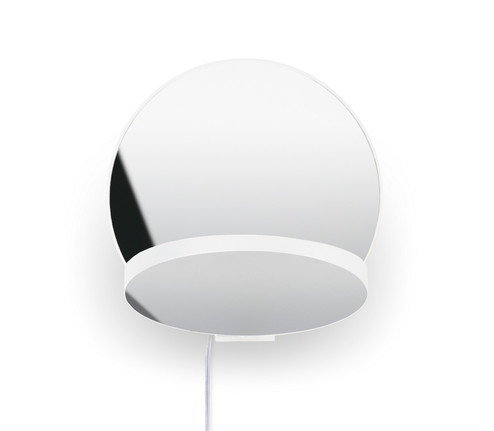 Gravy LED Wall Sconce in Matte White, Chrome (240|GRW-S-MWT-CRM-PI)