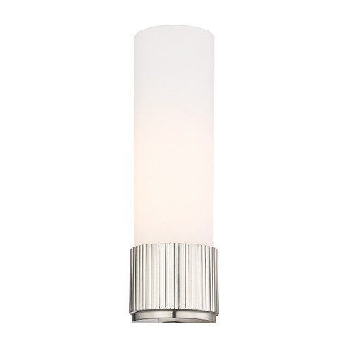Downtown Urban Glass in Cased Matte White Bolivar (405|G428-12WH)