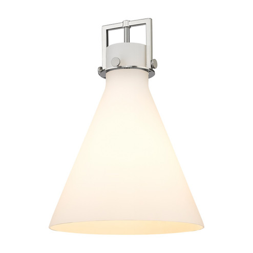 Downtown Urban Glass in Cased Matte White Newton Cone (405|G411-14WH)