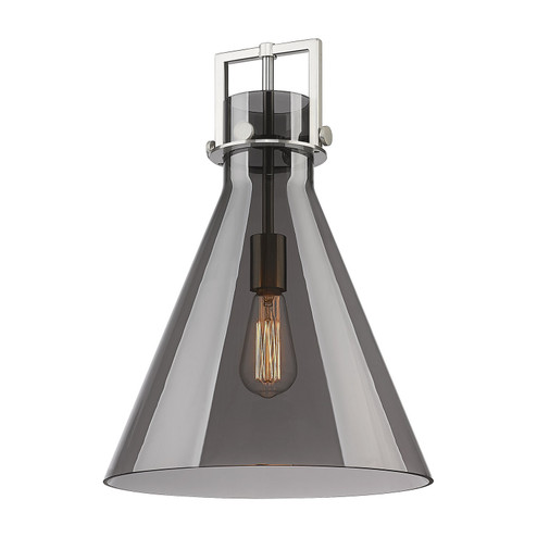 Downtown Urban Glass in Light Smoke Newton Cone (405|G411-14SM)