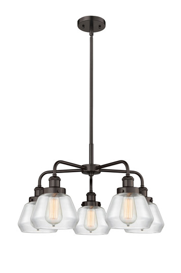 Ballston Urban Five Light Chandelier in Satin Gold (405|916-5CR-SG-G171)