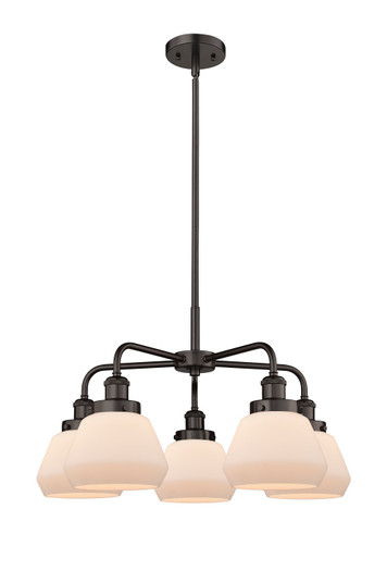 Ballston Urban Five Light Chandelier in Oil Rubbed Bronze (405|916-5CR-OB-G171) Ballston Urban Five Light Chandelier in Oil Rubbed Bronze (405|916-5CR-OB-G171)