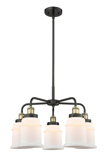 Ballston Urban Five Light Chandelier in Black Antique Brass (405|916-5CR-BAB-G181)
