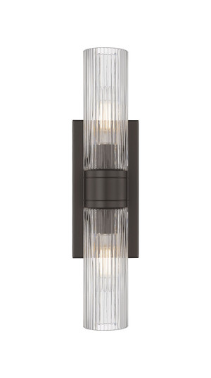 Downtown Urban Two Light Bath Vanity in Oil Rubbed Bronze (405|617-2W-OB-G617-8SCL)