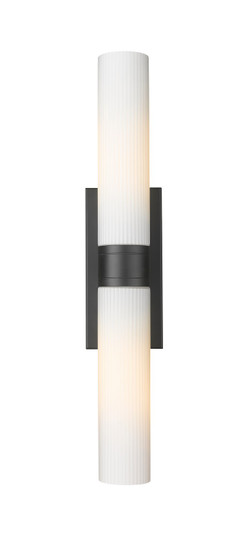 Downtown Urban LED Bath Vanity in Matte Black (405|617-2W-BK-G617-11SWH) Downtown Urban LED Bath Vanity in Matte Black (405|617-2W-BK-G617-11SWH)