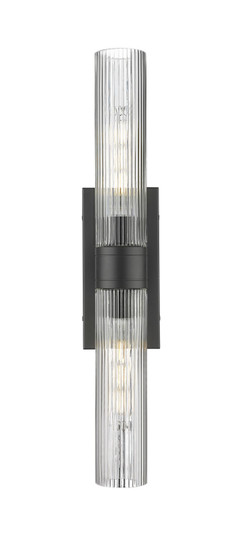 Downtown Urban Two Light Bath Vanity in Matte Black (405|617-2W-BK-G617-11SCL)
