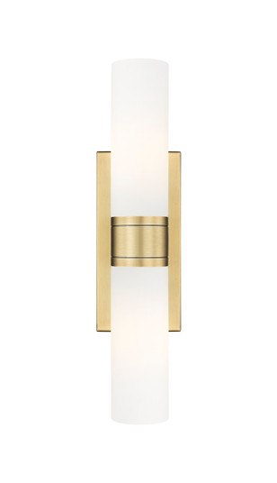 Downtown Urban LED Bath Vanity in Brushed Brass (405|617-2W-BB-G617-8WH)
