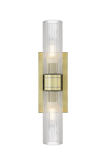 Downtown Urban LED Bath Vanity in Antique Brass (405|617-2W-AB-G617-8SCL)