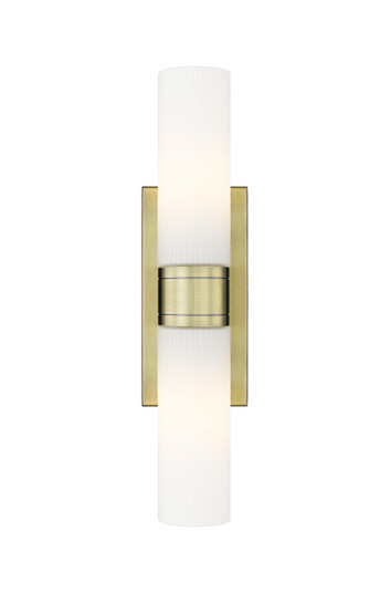 Downtown Urban Two Light Bath Vanity in Antique Brass (405|617-2W-AB-G617-11SWH)