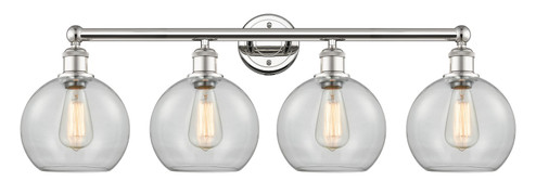 Edison Four Light Bath Vanity in Polished Nickel (405|616-4W-PN-G122-8)