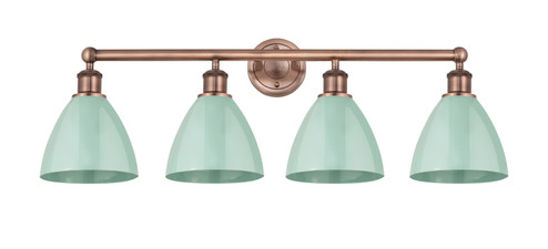 Edison Four Light Bath Vanity in Antique Copper (405|616-4W-AC-MBD-75-SF)