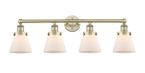 Edison Four Light Bath Vanity in Antique Brass (405|616-4W-AB-G61)