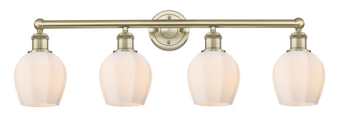 Edison Four Light Bath Vanity in Antique Brass (405|616-4W-AB-G461-6)