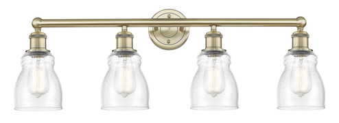 Edison Four Light Bath Vanity in Antique Brass (405|616-4W-AB-G394)