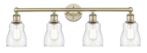 Edison Four Light Bath Vanity in Antique Brass (405|616-4W-AB-G392)