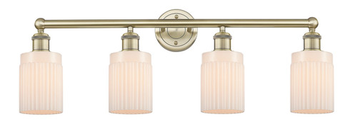 Edison Four Light Bath Vanity in Antique Brass (405|616-4W-AB-G341)