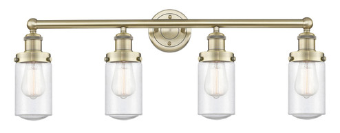 Edison Four Light Bath Vanity in Antique Brass (405|616-4W-AB-G314)