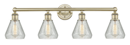 Edison Four Light Bath Vanity in Antique Brass (405|616-4W-AB-G275)